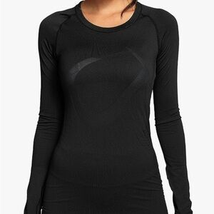 CRZ YOGA Women's Seamless Athletic Long Sleeve